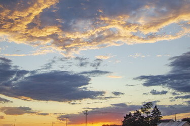 Farmland Sunset